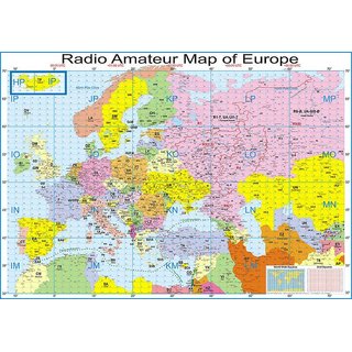 Radio Amateur Map of Europe