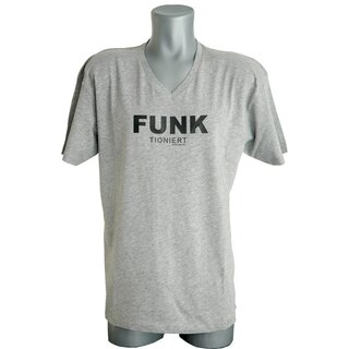 Shirt FUNKtioniert grau-schwarz