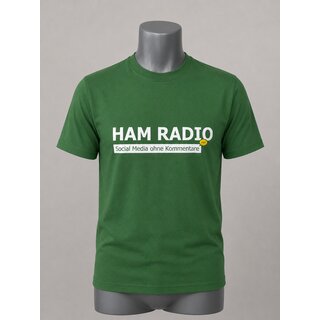 Shirt HAM RADIO bottlegr�n