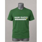 Shirt HAM RADIO bottlegr�n